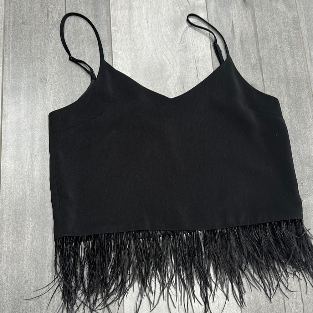 WAYF feathered tank top